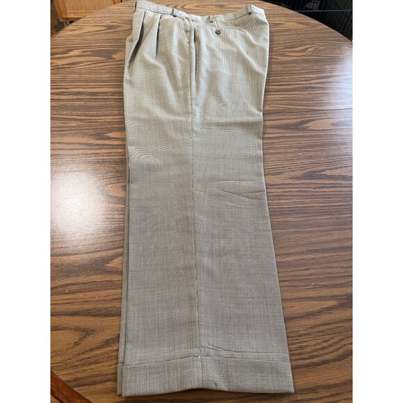 Chaps Ralph Lauren tan wool cashmere suit jacket and pants size 46R - Picture 3 of 8